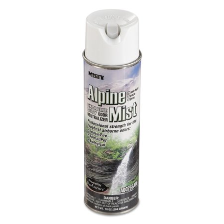 MISTY Hand-Held Odor Neutralizer, Alpine Mist, 10 oz Aerosol, PK12 1039394